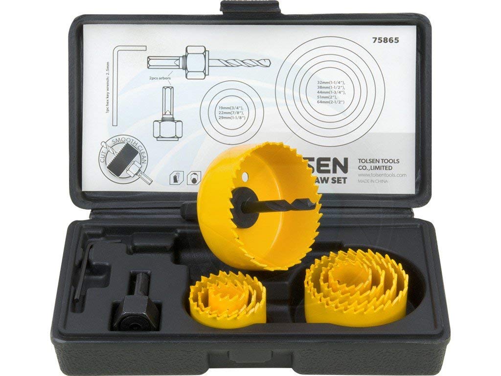 Picture of TOLSEN 11 Pcs Hole Saw Set 75865