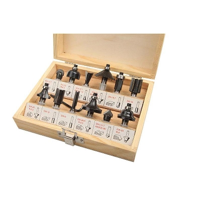 Picture of TOLSEN 12 Pcs Carbide Router Bits Set 75680 - Kings Trading