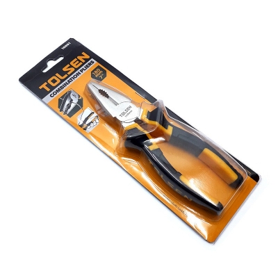 Picture of TOLSEN 7" Combination Pliers PVC anti-slip handles  TPR Handle Model: 10001 - Kings Trading