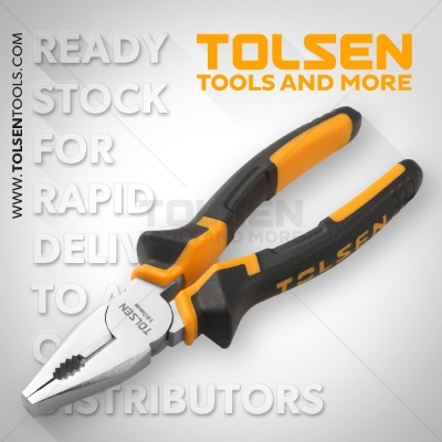 Picture of TOLSEN 6" Combination Pliers (160mm) TPR Handle 10000 - Kings Trading
