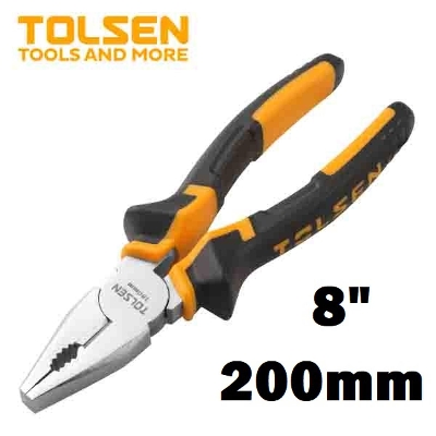 Picture of TOLSEN 8" Combination Pliers (200mm) TPR Handle 10002