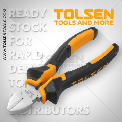 Picture of TOLSEN 6" Diagonal Cutting Pliers 150mm 10003 TPR Handle - Kings Trading