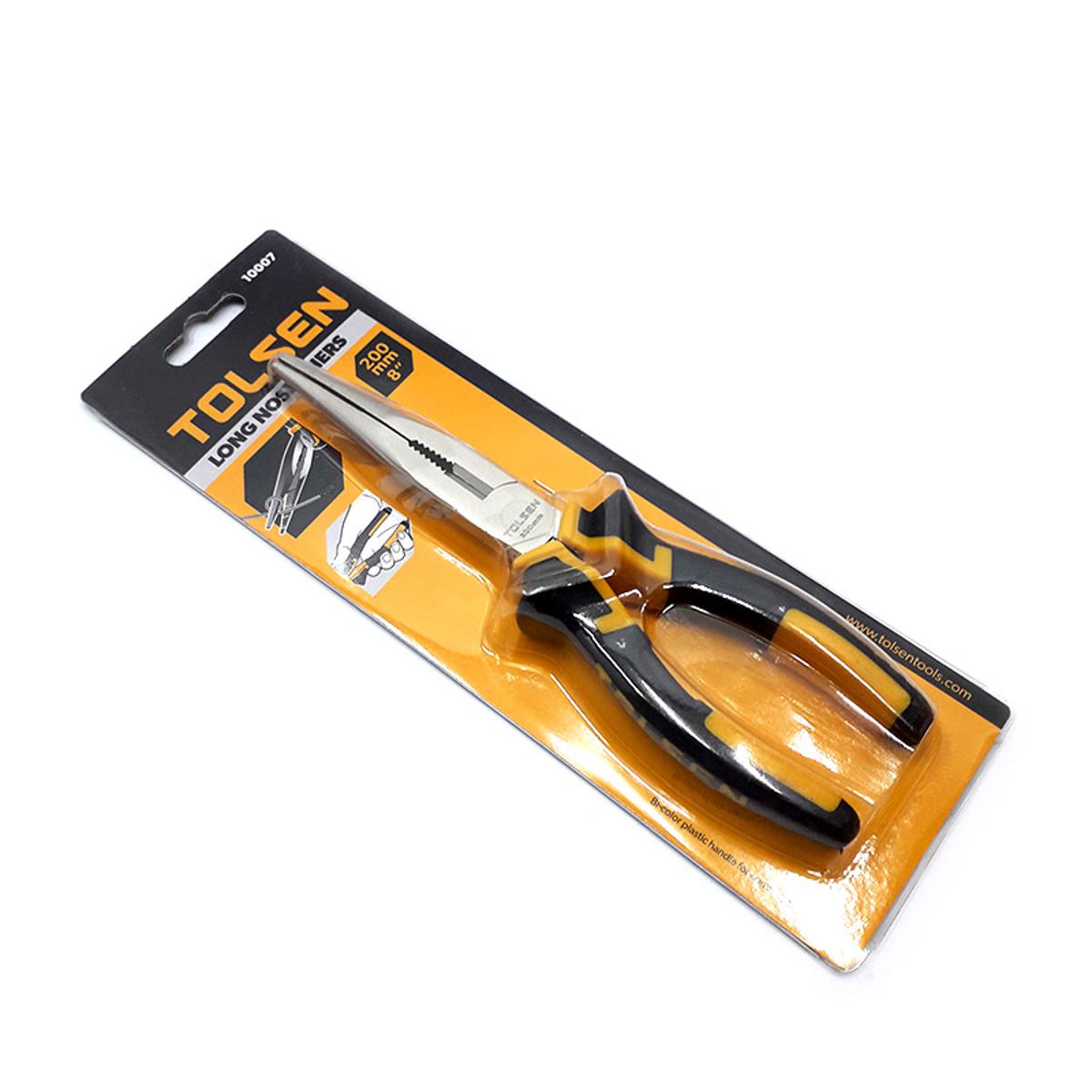 Picture of TOLSEN 8" Long Nose Pliers (200mm) TPR Handle 10007 - Kings Trading
