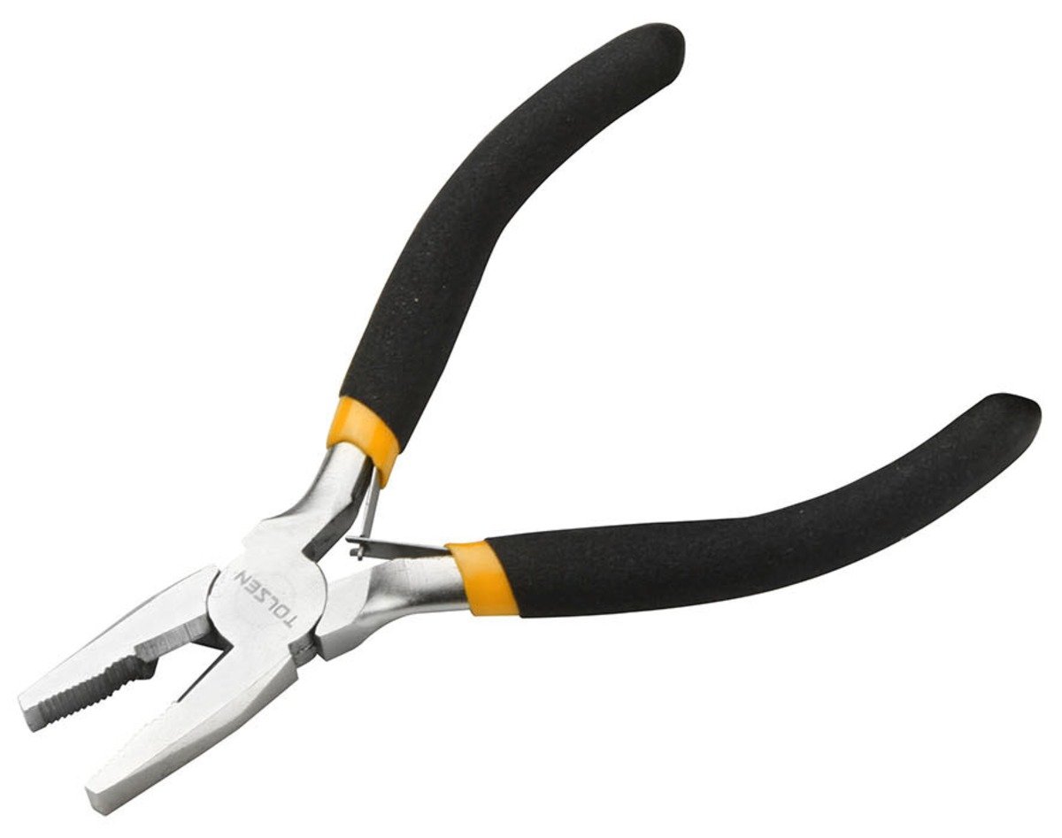 Picture of TOLSEN 4.5" Mini Combination Pliers Bi-Dipped Handle 10030 - Kings Trading