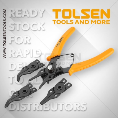 Picture of TOLSEN 4Pcs Combination Circlip Pliers Set 6 " Model: 10100 - Kings Trading