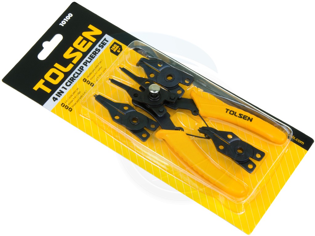 Picture of TOLSEN 4Pcs Combination Circlip Pliers Set 6 " Model: 10100 - Kings Trading