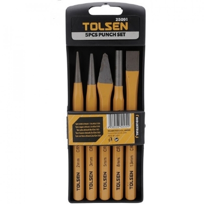 Picture of Tolsen 5pcs Professional Heavy Duty Nail Punch Tool Set & Case