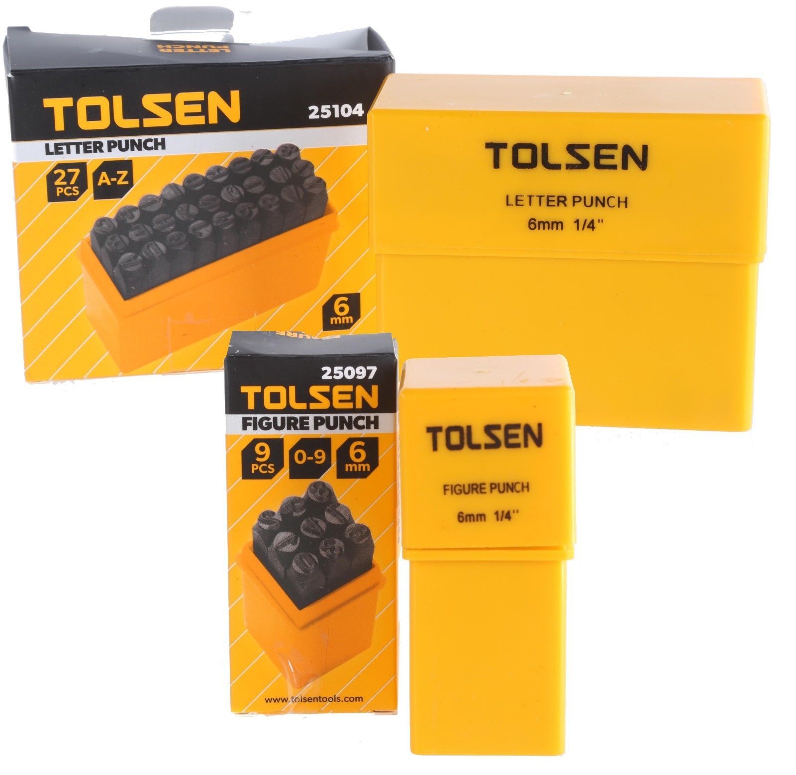 Picture of TOLSEN 27 Pcs Letter (A-Z) Punch Set 6mm - Kings Trading