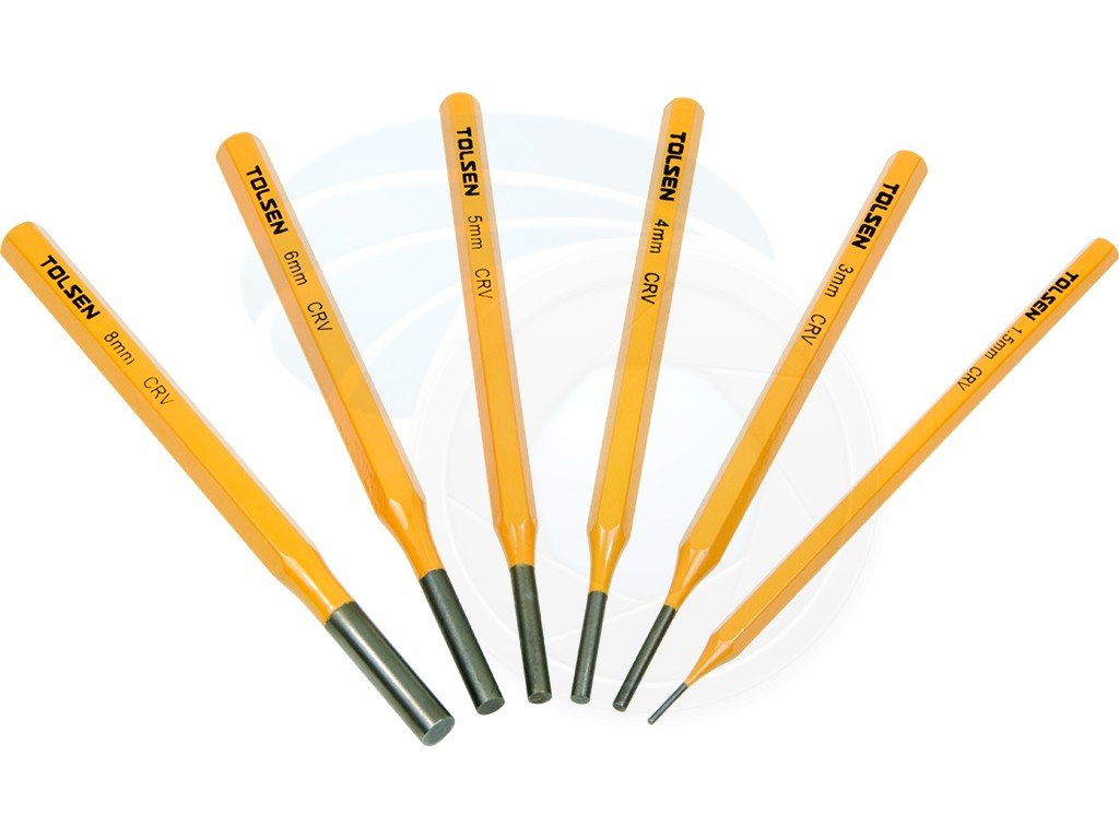 Picture of TOLSEN 6Pcs Professional Heavy Duty Nail Punch Tool Set & Case - Kings Trading