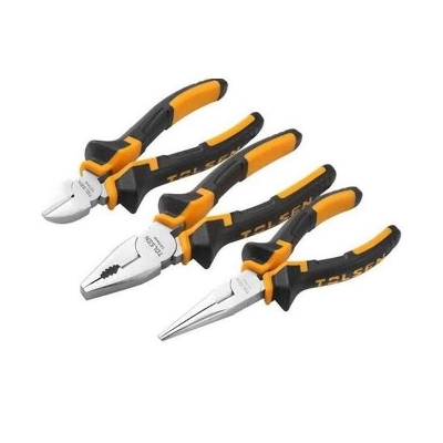 Picture of TOLSEN 3Pcs Pliers Set ( 7" Combination, 6" Cutting, 6" Nose) Model: 10400 - Kings Trading