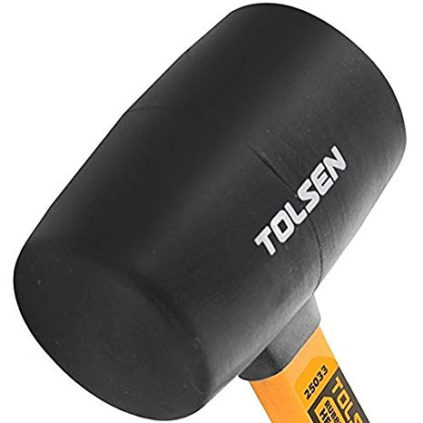 Picture of TOLSEN Rubber Mallet 225g Fiberglass Rubberized Handle Grip Model: 25033