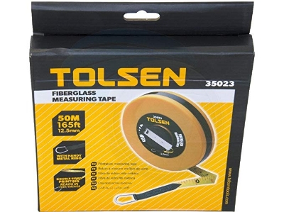 Picture of TOLSEN 50M 165FT Constriction Imperial Metric Fiberglass Measuring Tape Reel / 35023 - Kings Trading