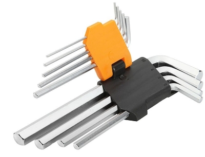 Picture of TOLSEN 9Pcs Long Arm Hex Key Set Model: 20048 - Kings Trading