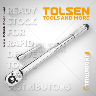 Picture of TOLSEN Automatic Torque Wrench Set with Extension Bar (1/2" Drive 40-210Nm) 16010 - Kings Trading