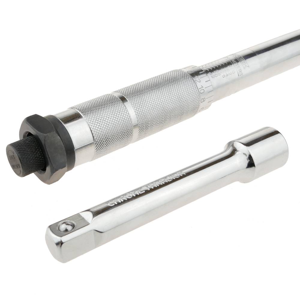 Picture of TOLSEN Automatic Torque Wrench Set with Extension Bar (1/2" Drive 40-210Nm) 16010 - Kings Trading