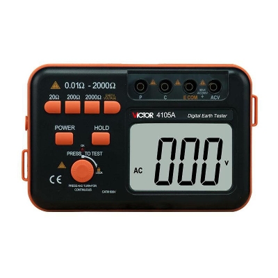 Picture of VICTOR 4105A Earth Grounded Resistance Tester Meter Model:  4105A - Kings Trading