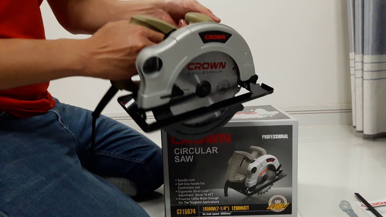 Picture of CROWN Circular Saw 185mm 1200w CT15074 - Kings Trading