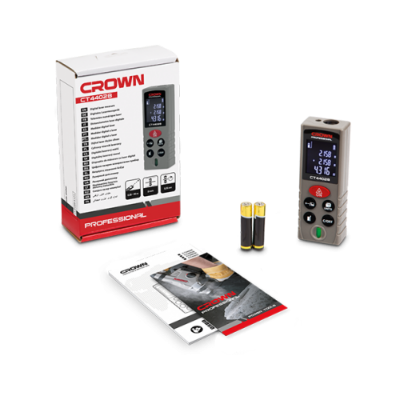 Picture of CROWN 40M Digital LASER Distance Meter 130ft Digital Laser Measure CT44028 - Kings Trading