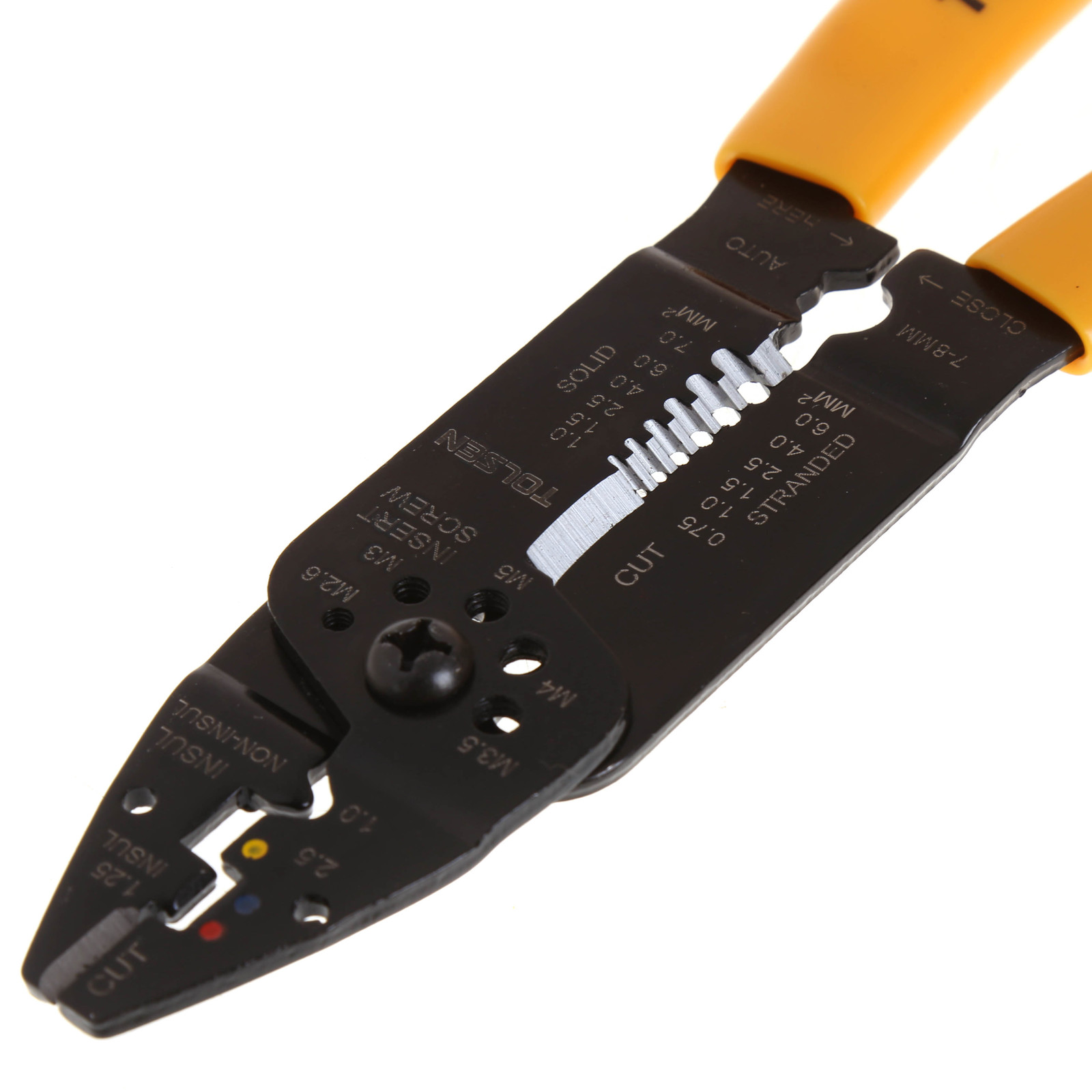 Picture of Tolsen Industrial Wire Stripping And Crimping Pliers (215mm, 8.5") 38052