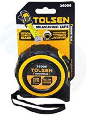 Picture of TOLSEN 10M 33ft Nylon Coated Heavy Duty Measuring Tape Metric Imperial 36006 - Kings Trading