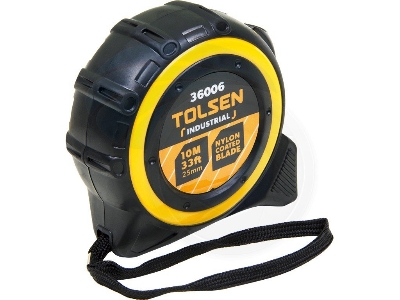 Picture of TOLSEN 10M 33ft Nylon Coated Heavy Duty Measuring Tape Metric Imperial 36006 - Kings Trading