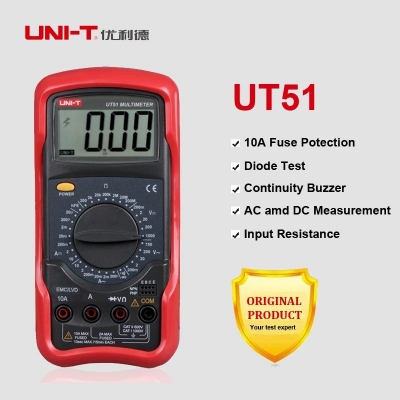 Picture of Uni-T UT51 Digital Multimeter Standard DC/AC Voltage Current Resistance - Kings Trading