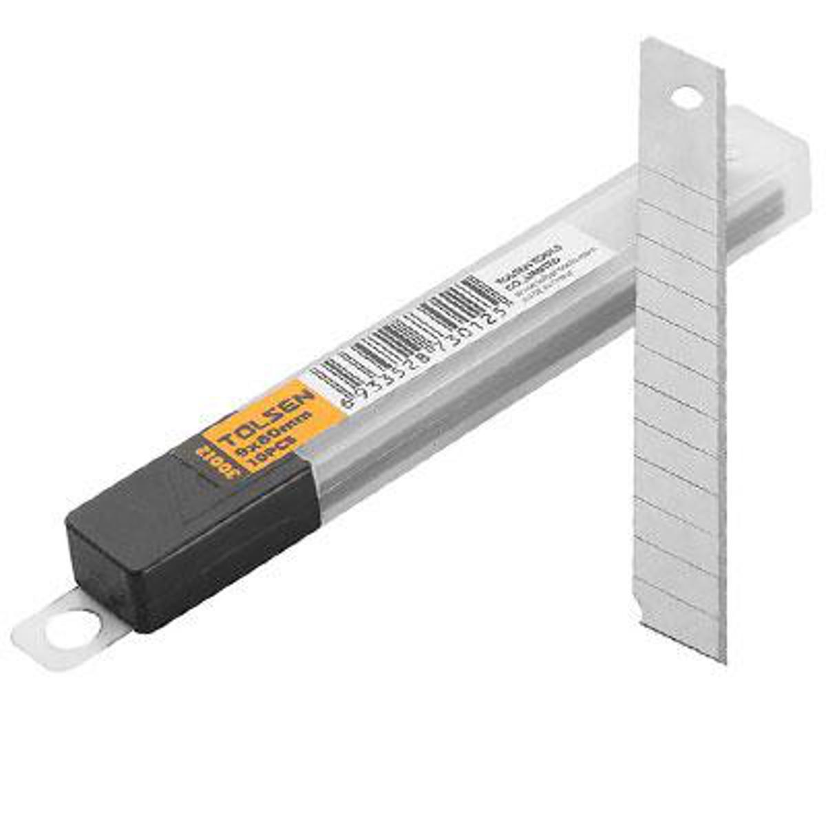 Picture of Tolsen 10pcs Cutter Refill Set 9x80mm (for Tolsen 30005 and 30004 Cutter) 30012  * Kings Trading *