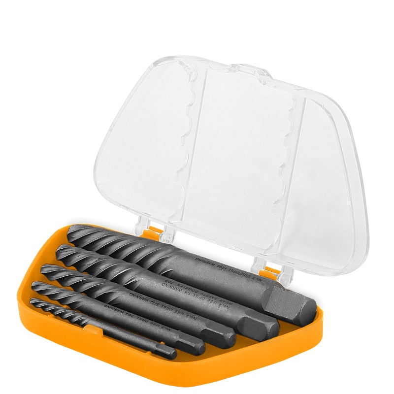 Picture of TOLSEN 5pcs Screw Extractor Set (Size: 1# , 2#, 3#, 4#, 5#)  Industrial Model: 33505