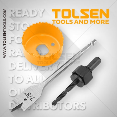 Picture of TOLSEN 3Pcs Door Lock Knob Installation Hole Saw Set 75868 - Kings Trading