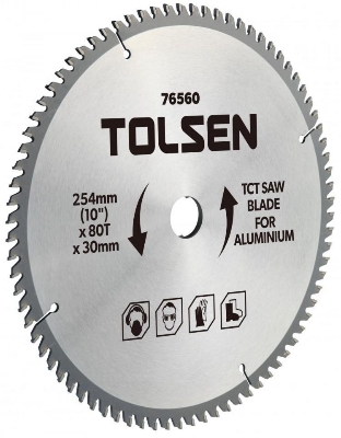 Picture of TOLSEN 10" TCT Saw Blade 254mm (10") x 40T x 30mm For Wood Cutting 76460 - Kings Trading