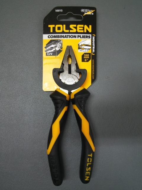 Picture of TOLSEN 6" Combination Pliers (160mm) Industrial Gripro Series 10015 - Kings Trading