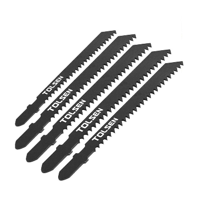 Picture of TOLSEN 5Pcs Industrial Jigsaw Blades Set (100mm 8 TPI) High Carbon Steel 76801 - Kings Trading