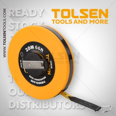 Picture of TOLSEN 20M/66ft Fibreglass Measuring Tape 35020 - Kings Trading