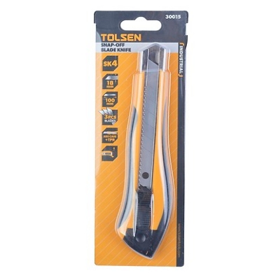 Picture of TOLSEN Snap Off Cutter  w/ Self Lock (18x100mm) TPR Handle 30015 * - Kings Trading *