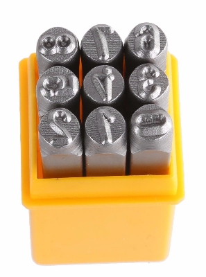 Picture of TOLSEN 9Pcs Steel Number Figure Punch Set (6mm) 25097 - Kings Trading