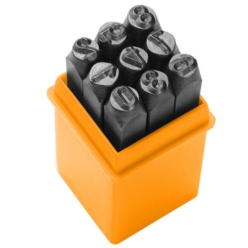 Picture of TOLSEN 9Pcs Steel Number Figure Punch Set (3mm) 25094 - Kings Trading