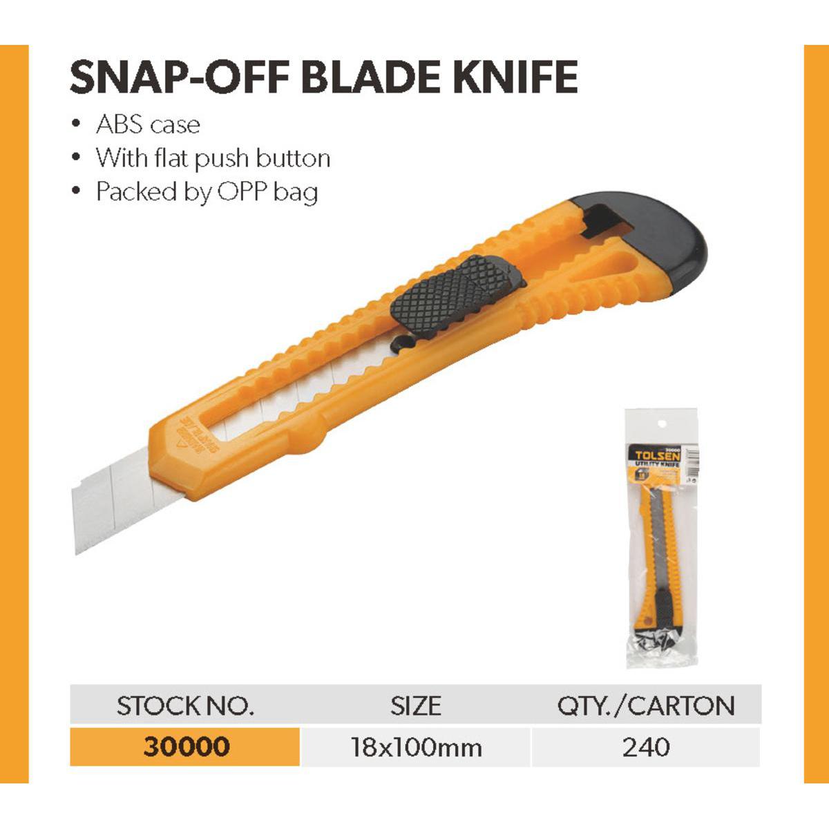 Picture of TOLSEN Snap-off Cutter  (18x100mm) 30000 * - Kings Trading *