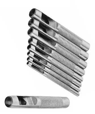Picture of TOLSEN 9 pcs Leather Puncher Craft Set (2.5/3/4/5/6/7/8/9/10mm) Belt Hollow Model: 25093