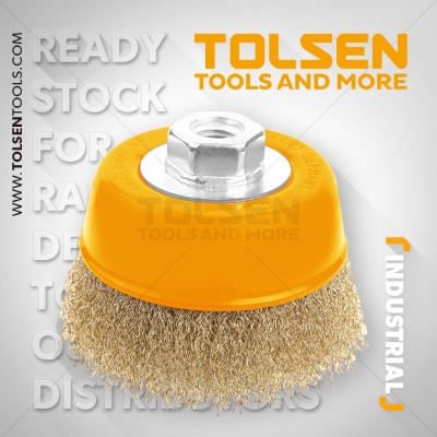 Picture of Tolsen Industrial Cup Wire Brush (75mm - M10) 77581