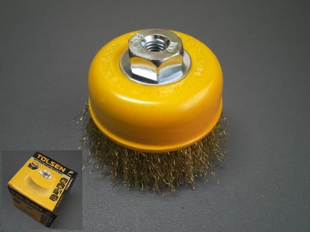Picture of Tolsen Industrial Cup Wire Brush (75mm - M10) 77581