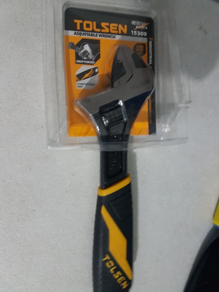 Picture of Tolsen Adjustable Wrench 8inch (200mm) Industrial series 15309 -Kings Trading