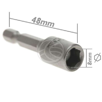 Picture of TOLSEN 3Pcs Magnetic Nut Socket Set (8mm) Tek Screw Bits 77823 - Kings Trading