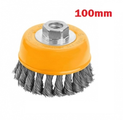 Picture of TOLSEN 3" Cup Twist Wire Brush with Nut (75mm-M10)  Industrial quality 77587 - Kings Trading