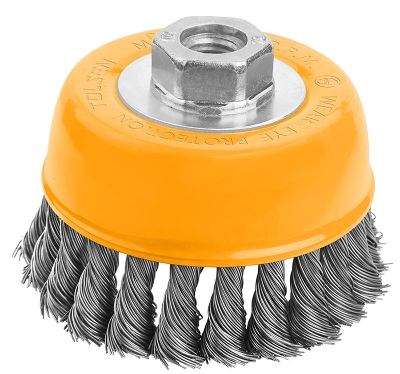 Picture of TOLSEN 3" Cup Twist Wire Brush with Nut (75mm-M10)  Industrial quality 77587 - Kings Trading