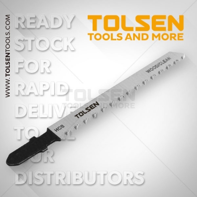 Picture of TOLSEN 5pcs Jigsaw Blades Set 100mm  (T101B Wood) Industrial quality Model: 76804