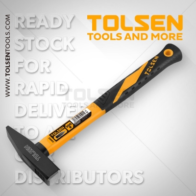 Picture of TOLSEN Machinist Hammer 500g Carbon Steel Fiberglass Soft Handle  25003 - Kings Trading