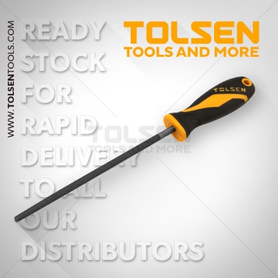 Picture of TOLSEN Steel File Round (8") TPR Handle For Metal Work Model: 32009