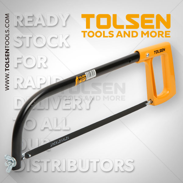 Picture of TOLSEN 12" Hacksaw Frame 300mm Aluminum Handle 1pc Free Blade 30053 - Kings Trading