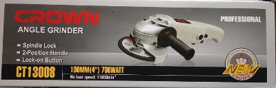 Picture of CROWN 4" Angle Grinder 100mm, 700w Switch at Handle / CT13008 - Kings Trading