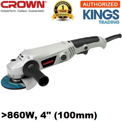 Picture of CROWN Angle Grinder 100mm (4") 860w Switch at handle Model:  CT13288